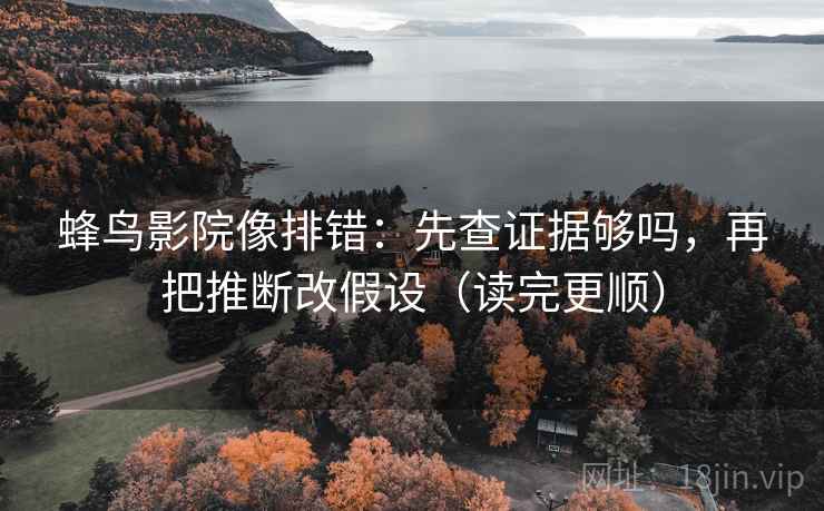 蜂鸟影院像排错:先查证据够吗,再把推断改假设(读完更顺)